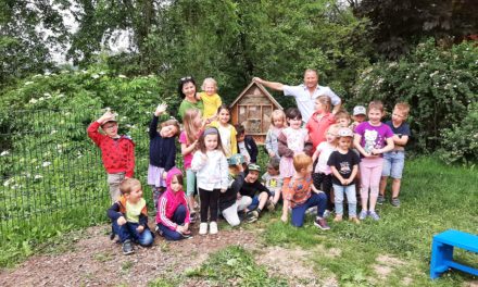 Naturparkkindergarten Seggauberg – Ein Insektenhotel im neu gestalteten Garten