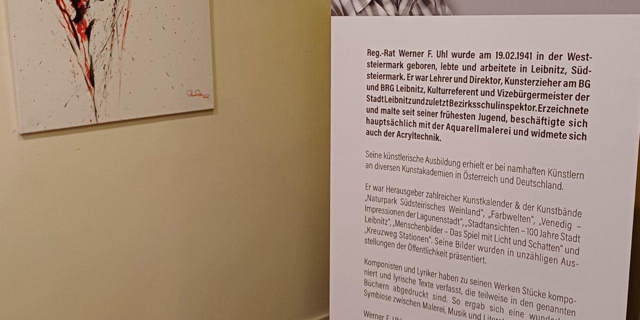 Kultur Pfarre Leibnitz: Ausstellungseröffnung in memoriam Werner F. Uhl