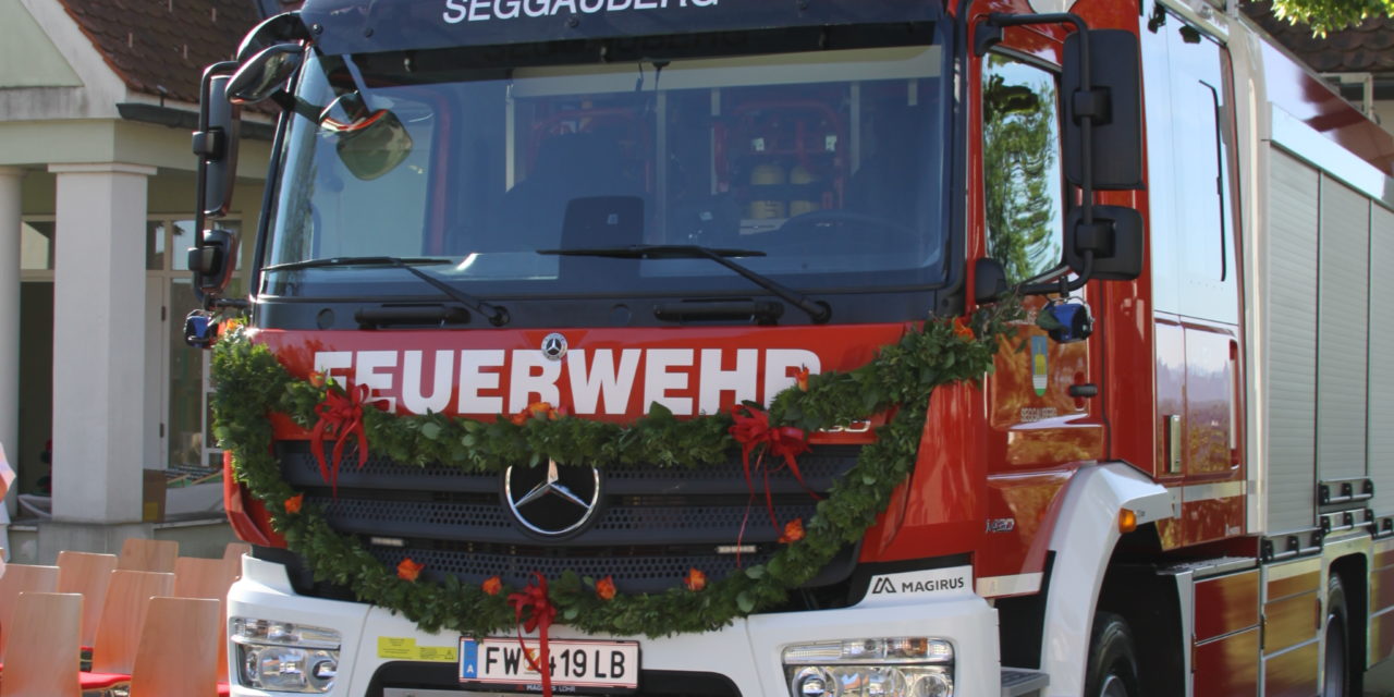 Segnung eines neuen Hilfeleistungsfahrzeuges der FF Seggauberg