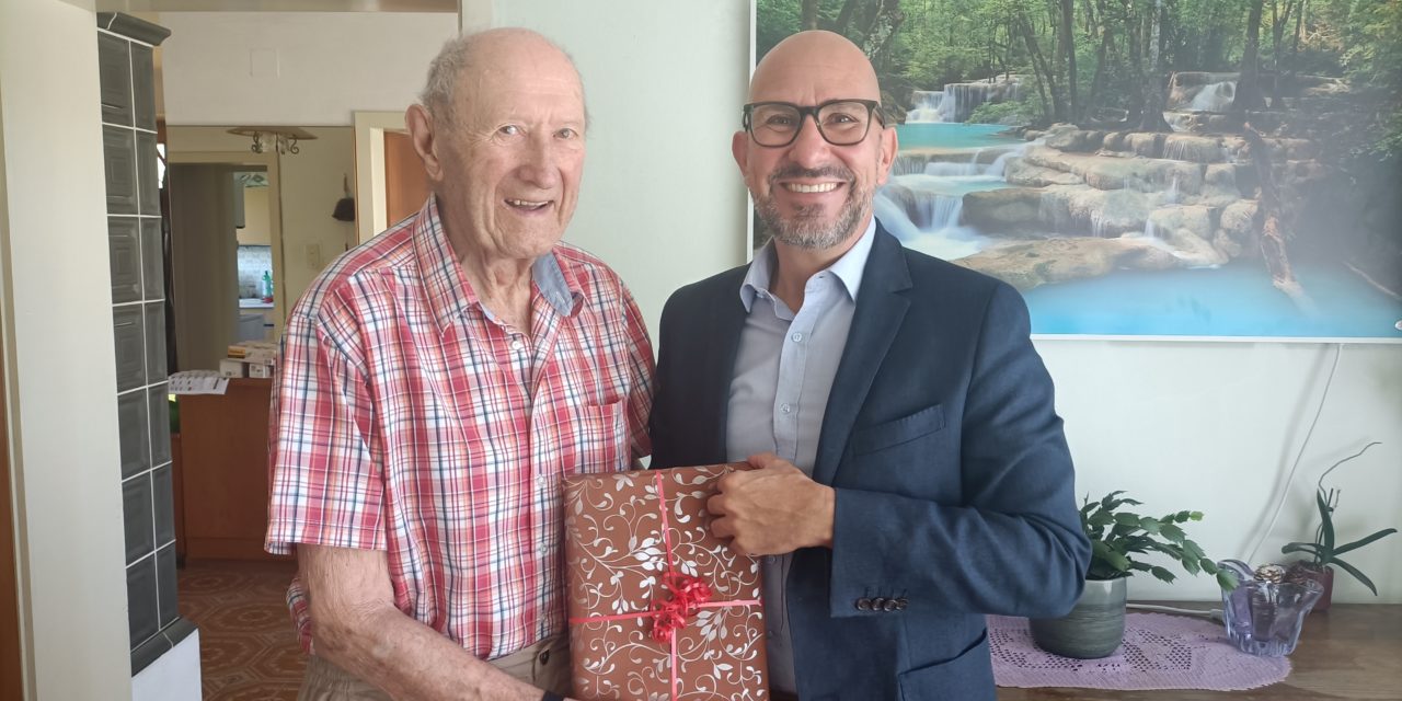 Geburtstagsgratulation Frank Ranz (93)