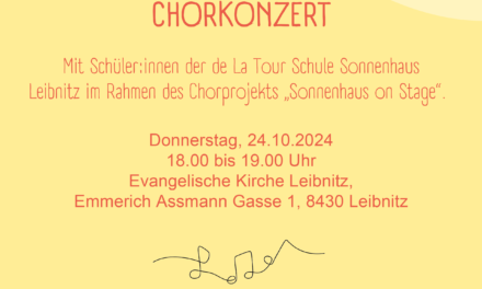 Chorkonzert der Schule Sonnenhaus Leibnitz