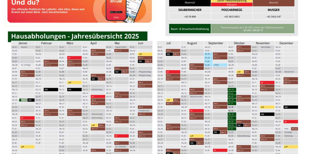 Umweltkalender 2025