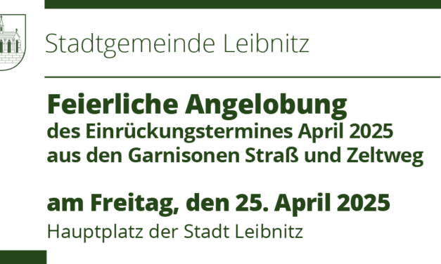 Feierliche Angelobung des Einrückungstermines April 2025