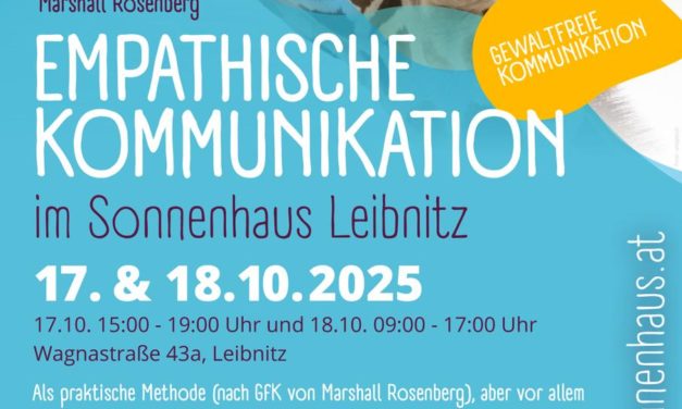 Sonnenhaus Leibnitz: Workshop Empathische Kommunikation