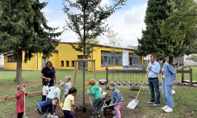 Neue Bäume für den Kindergarten Sumsi