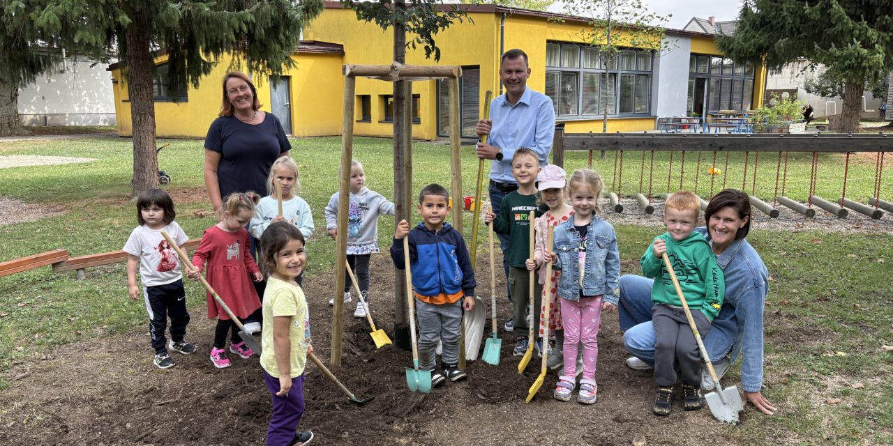 Neue Bäume für den Kindergarten Sumsi