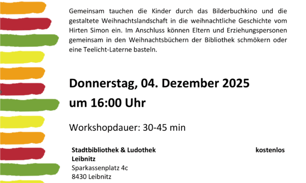 Stadtbibliothek & Ludothek Leibnitz: VIER LICHTER FÜRS CHRISTKIND