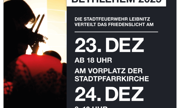 Stadtfeuerwehr Leibnitz: Friedenslicht 2025