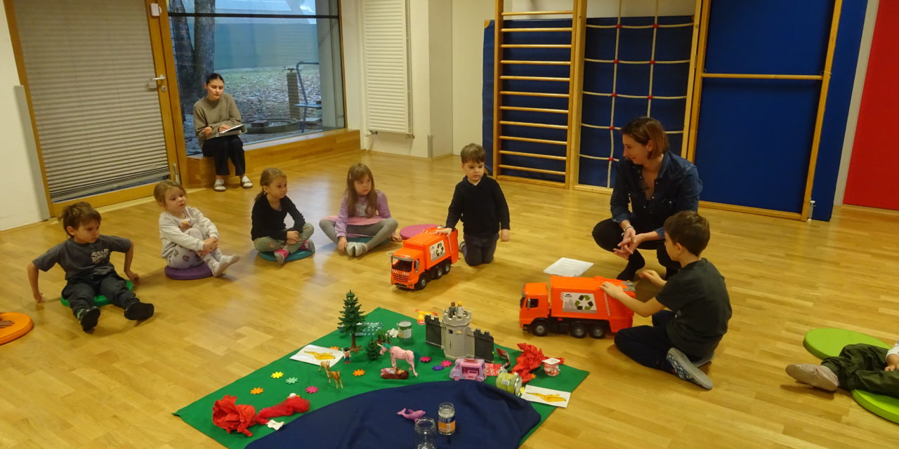 Abfallwirtschaft Workshop in den Kindergärten Sparefroh 1 und 2