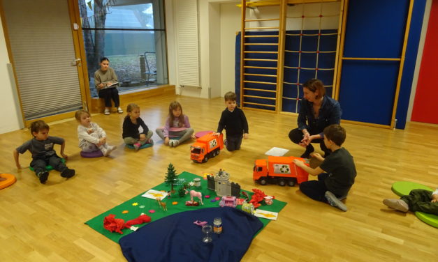 Abfallwirtschaft Workshop in den Kindergärten Sparefroh 1 und 2