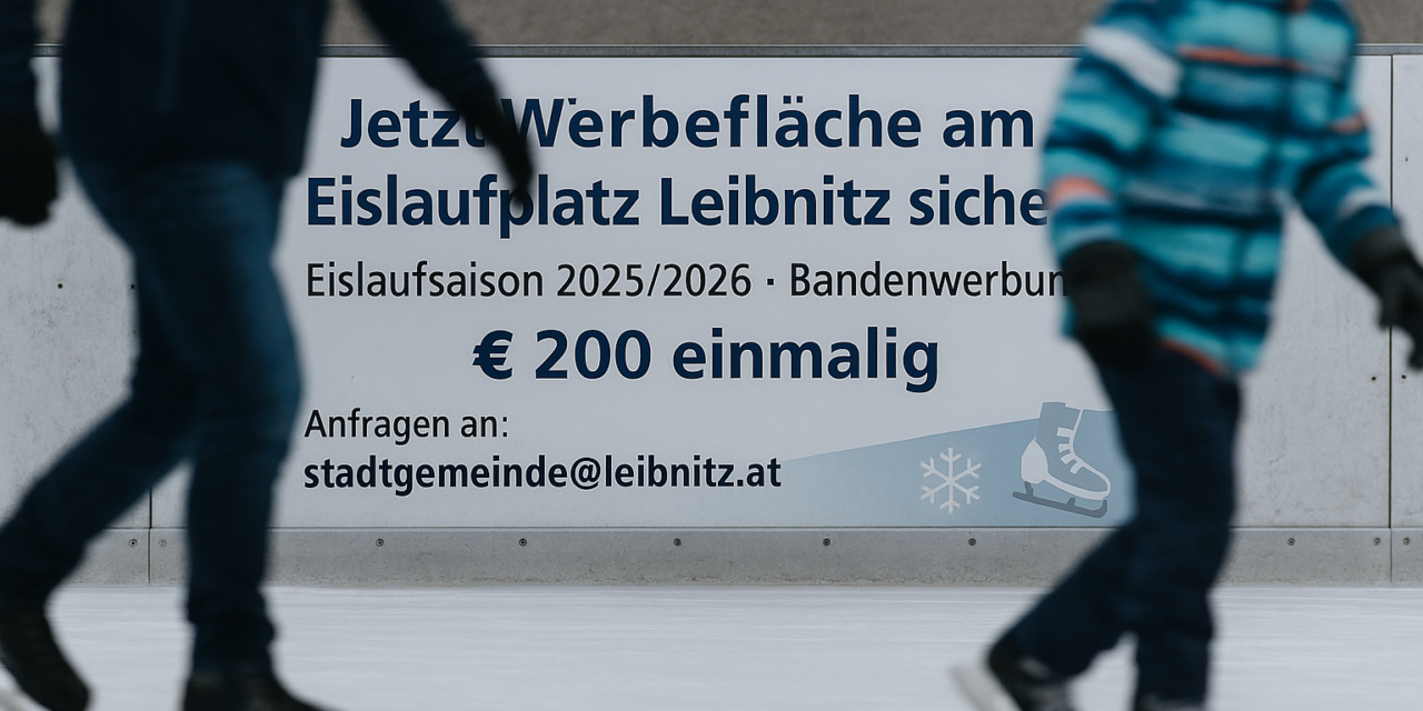 Jetzt Werbefläche am Eislaufplatz Leibnitz sichern!