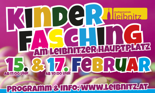 Fasching in Leibnitz: Hauptplatz wird an zwei Tagen zum Treffpunkt für große und kleine Faschingsnarren