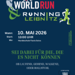 Leibnitz läuft, um zu helfen