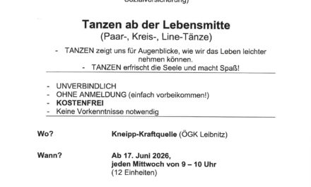 Tanzen ab der Lebensmitte ab 17. Juni 2026