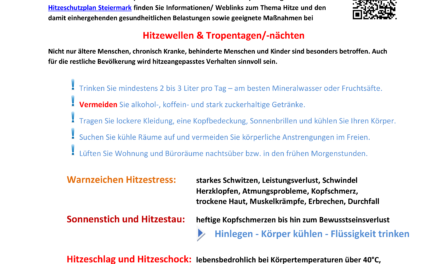 Gesundheitliche Belastungen durch Hitze