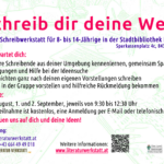 Schreibwerkstatt in der Stadtbibliothek Leibnitz