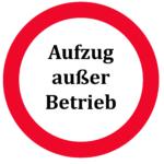 Reparaturarbeiten an der Aufzugsanlage im Rathaus