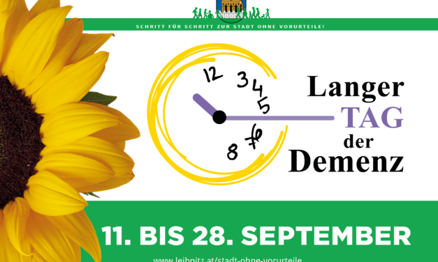 Langer Tag der Demenz: Vom 11. bis 28. September 2026 in Leibnitz