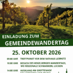 Einladung zum Gemeindewandertag am 25. Oktober 2026