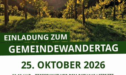 Einladung zum Gemeindewandertag am 25. Oktober 2026