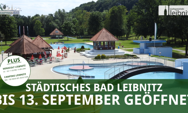 Städtisches Bad Leibnitz: Bis 13. September geöffnet