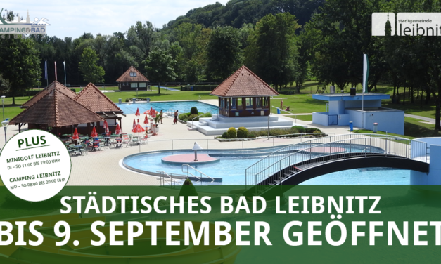 Städtisches Bad Leibnitz: Bis 9. September geöffnet