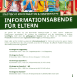 Informationsabende für Eltern in den städtischen Kindergärten und in der Kinderkrippe Leibnitz